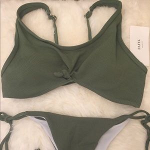 Navy green bikini